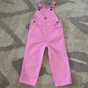 CARHARTT 3T Girls Toddler Overalls Pink